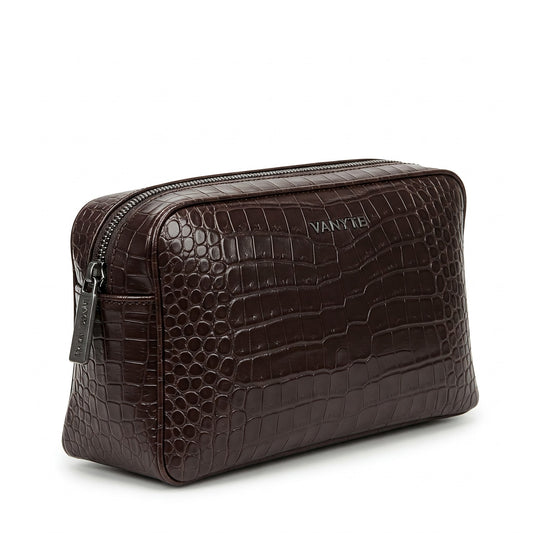 VANYTE TOBACCO ALLIGATOR TRAVEL POUCH