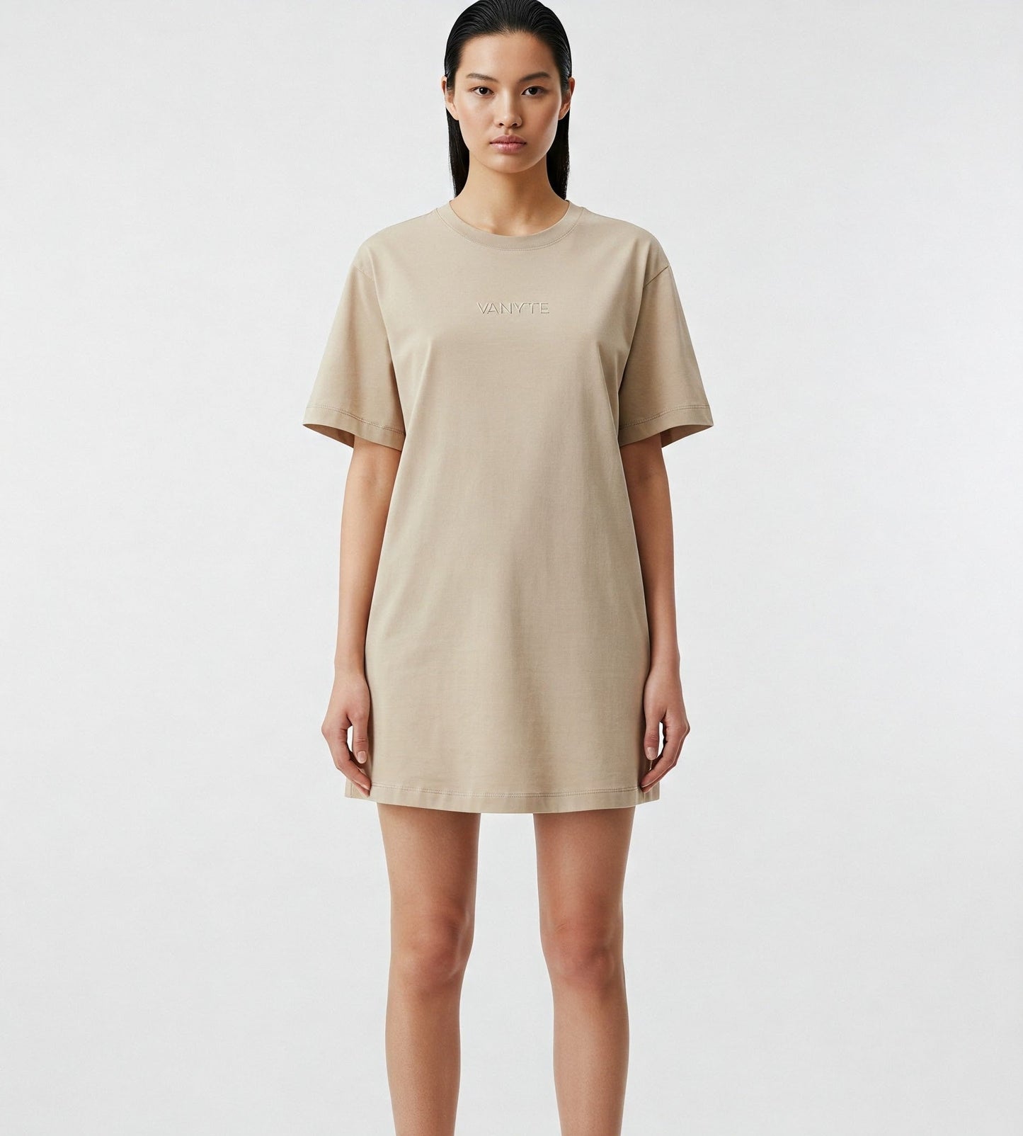 VANYTE STRAIGHT COTTON SANDY DRESS