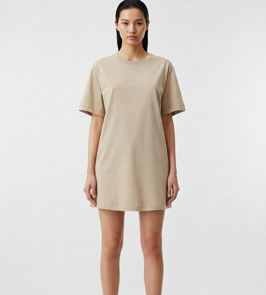 VANYTE STRAIGHT COTTON SANDY DRESS